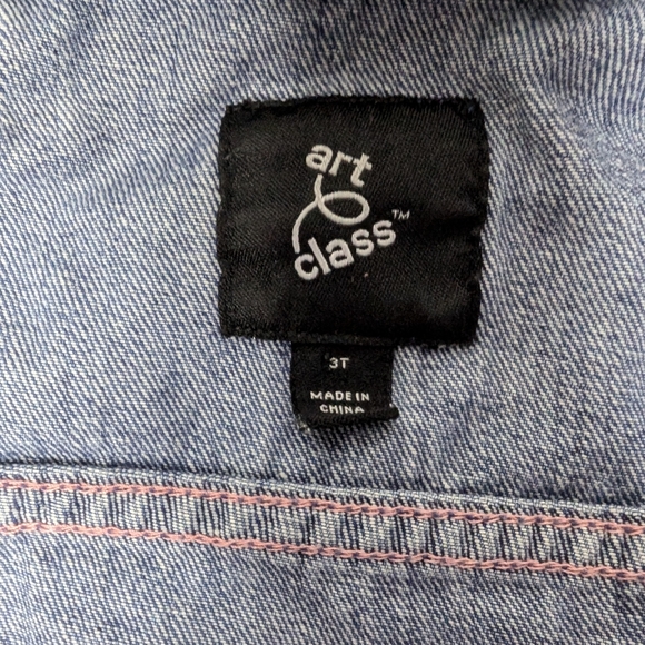 Art Class 3T Distressed Blue Jean Jacket and Hooded Sweatshirt - Picture 5 of 6